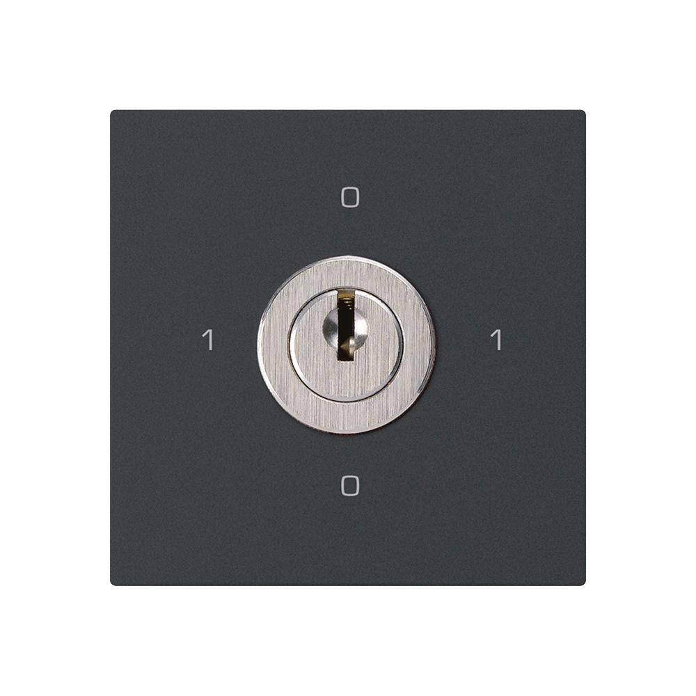 Intérieur interrupteur à clé kallysto 0/1L noir avec serrure Kaba 8