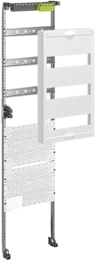 Travée Media Hager pour armoire distribution ENC 7 rangées, 3 rangées modulaires