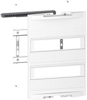 Kit de montage SE Resi9 avec rail DIN 2 rangées p.12UM/rangée avec barrette PE+N