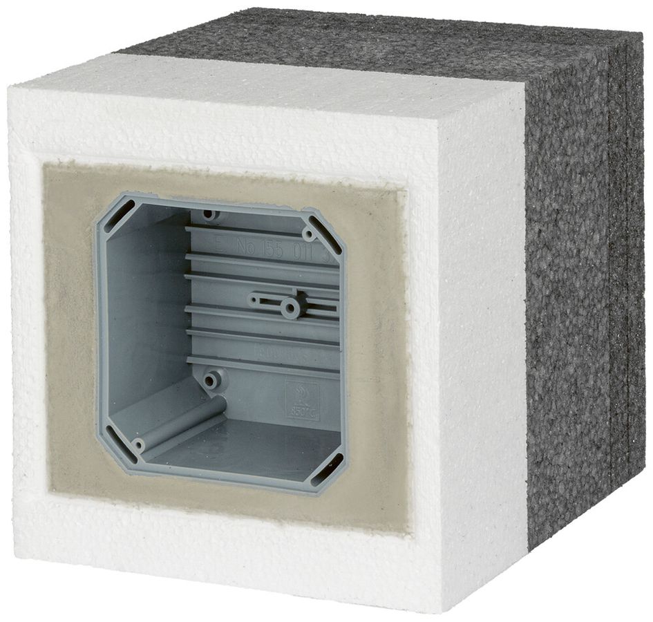 Geräteträger mit Einlasskasten quadratisch/E, 100…140mm