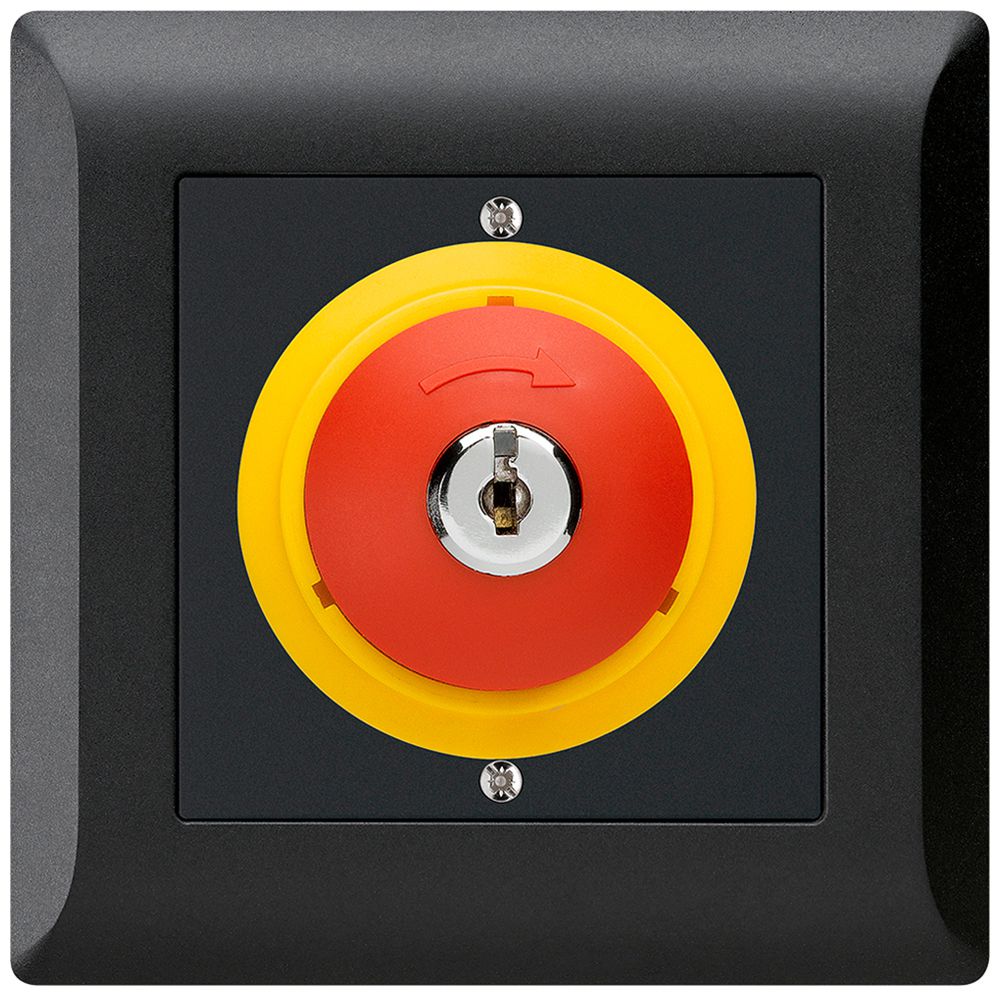 UP-SchlüsselTaster kallysto.line NOT-AUS schwarz