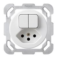 Einsatz zu UP-Kombination basico 2×A-R/1L +Typ 13 weiss