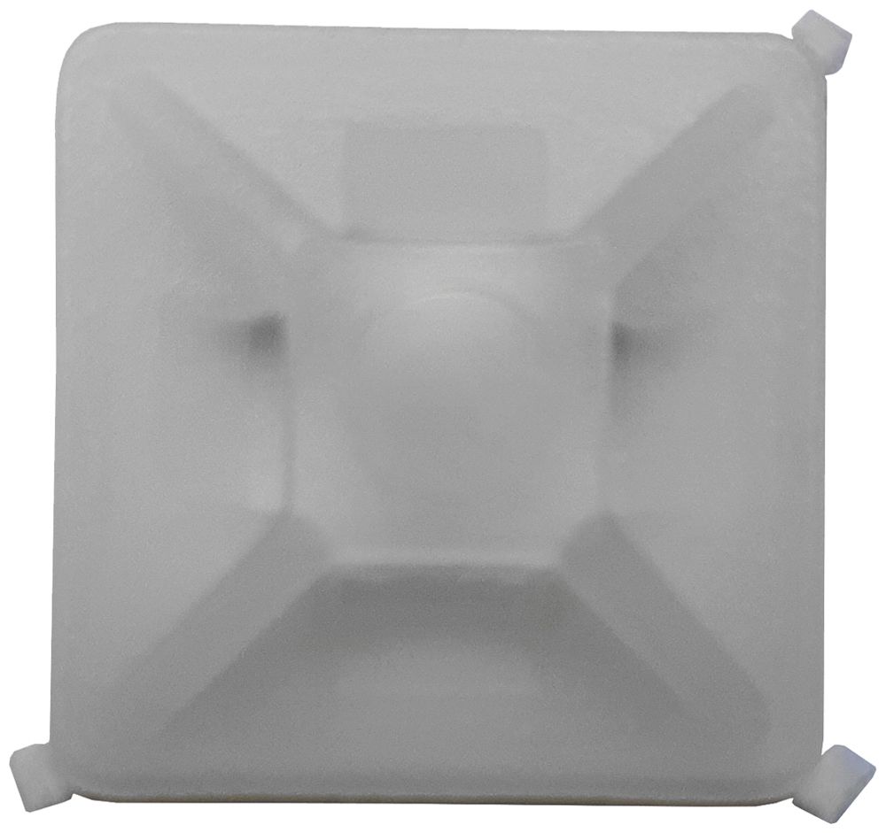 Embase de fixation à visser 27×27mm blanc