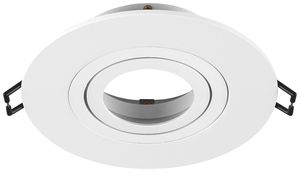 Telaio da incasso SLV NEW TRIA 75 alluminio Ø110×26mm bianco