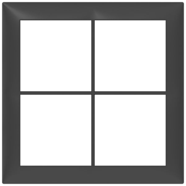Abdeckrahmen SIDUS 2×2 anthrazit