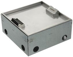 Boîte de sol Woertz WAK Cr 200×200×95mm hauteur de sol 95…140mm avec bord