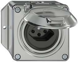 Presa AP ELEMENT SNAPFIX® 1×tipo 13 10A 250V con coperchio IP20 all