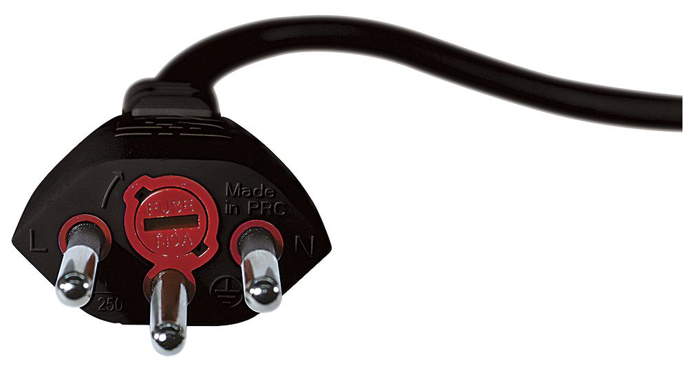 Câble de rallonge Steffen Td 3×1mm² 5m T12/T13 avec microfusible noir