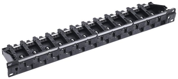 Rangierfeld 19" R&M Basic 1HE 24×ungeschirmt schwarz