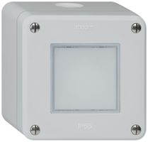 Luminaire LED AP robusto IP55 gris LED rouge/vert