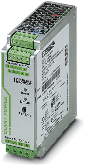 Alimentation à découpage Phoenix Contact 24VDC 5A, 3 phases, techno.SFB