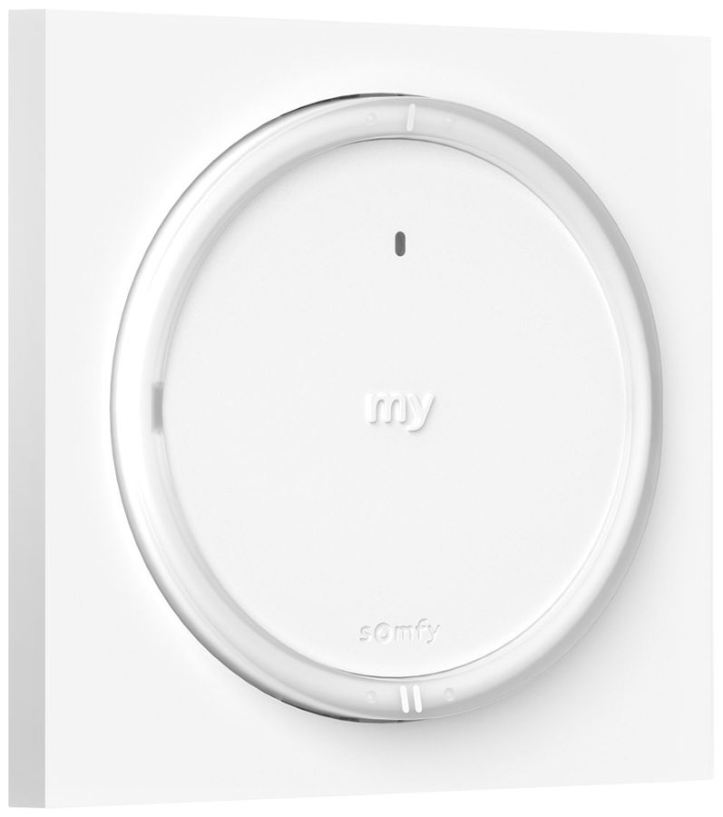 Émetteur mural Somfy Amy Szenario Player io 1-canal avec cadre blanc