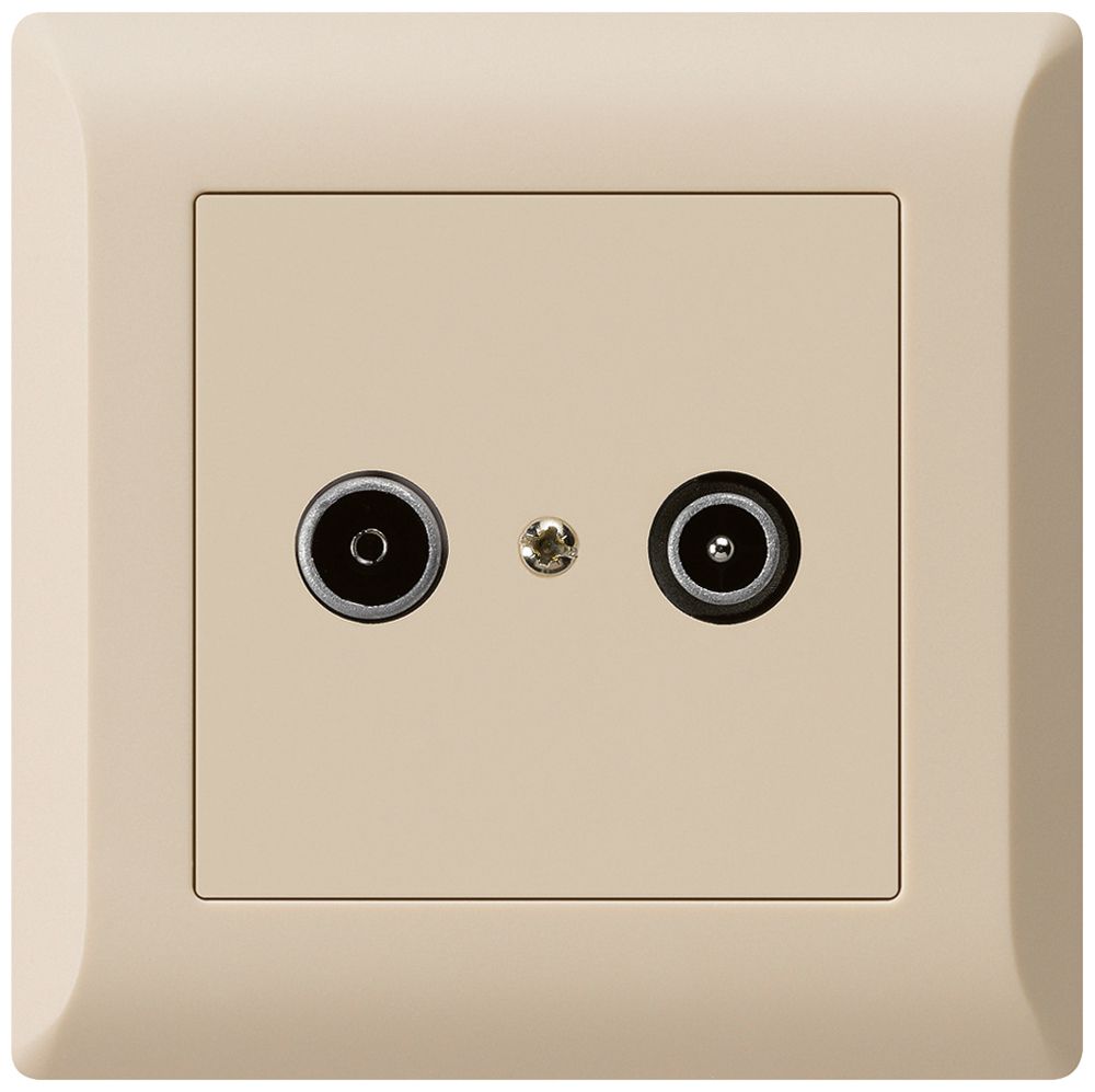 Prise de passage ENC kallysto.line R/TV 23dB beige