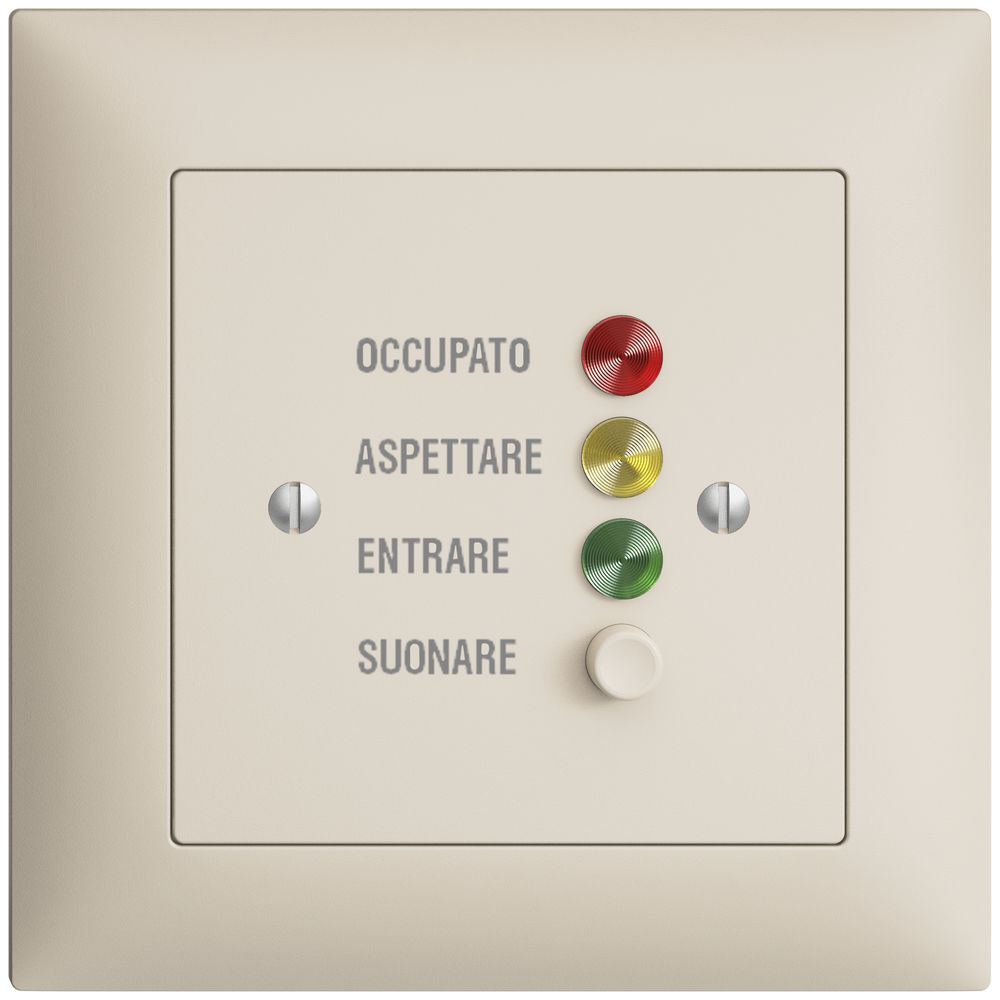 UP-Türstation für Rufleuchte I, EDIZIOdue crema