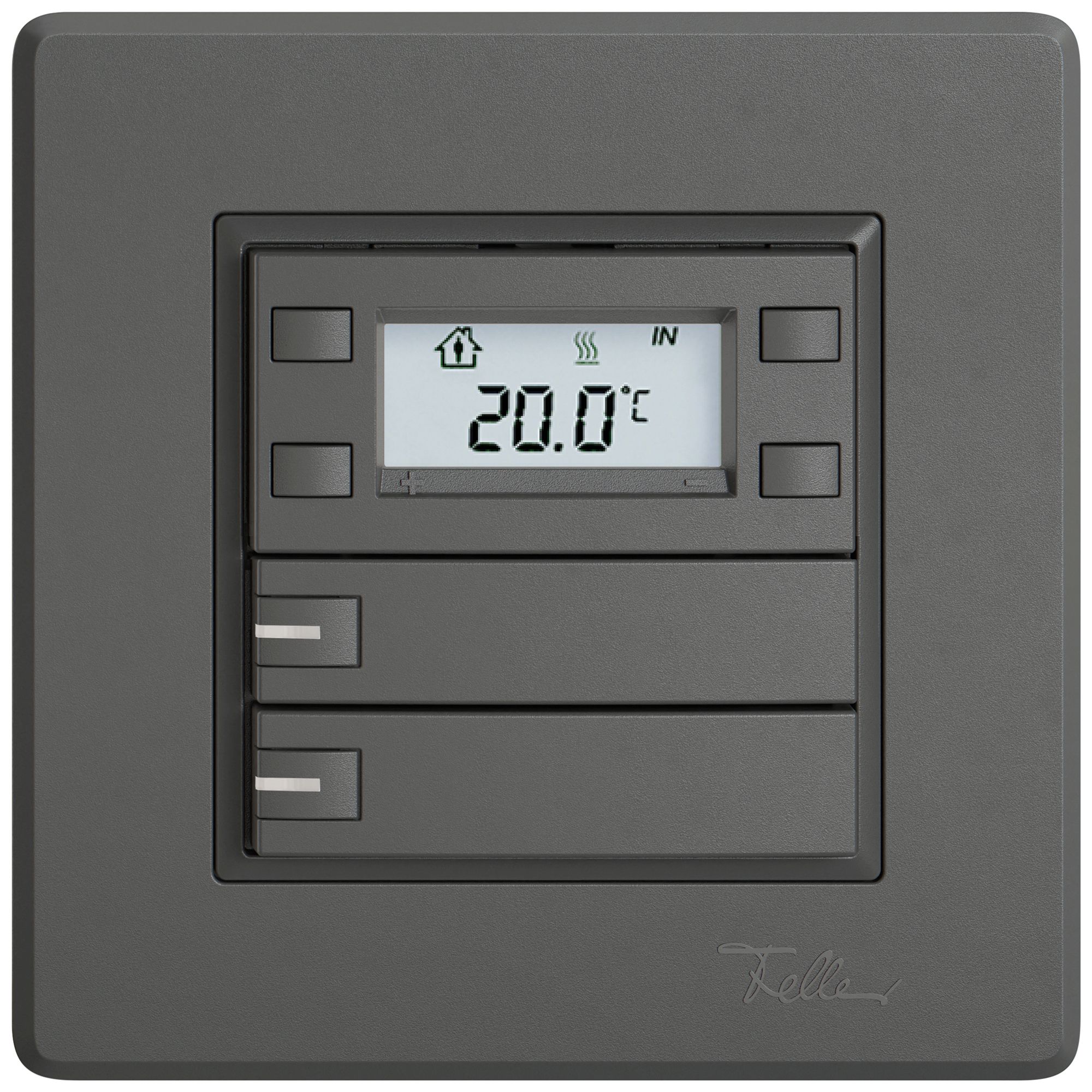 Poussoir RTH ENC EDIZIO.liv SNAPFIX® a.RGB-LED 2×touches comm.1T grf