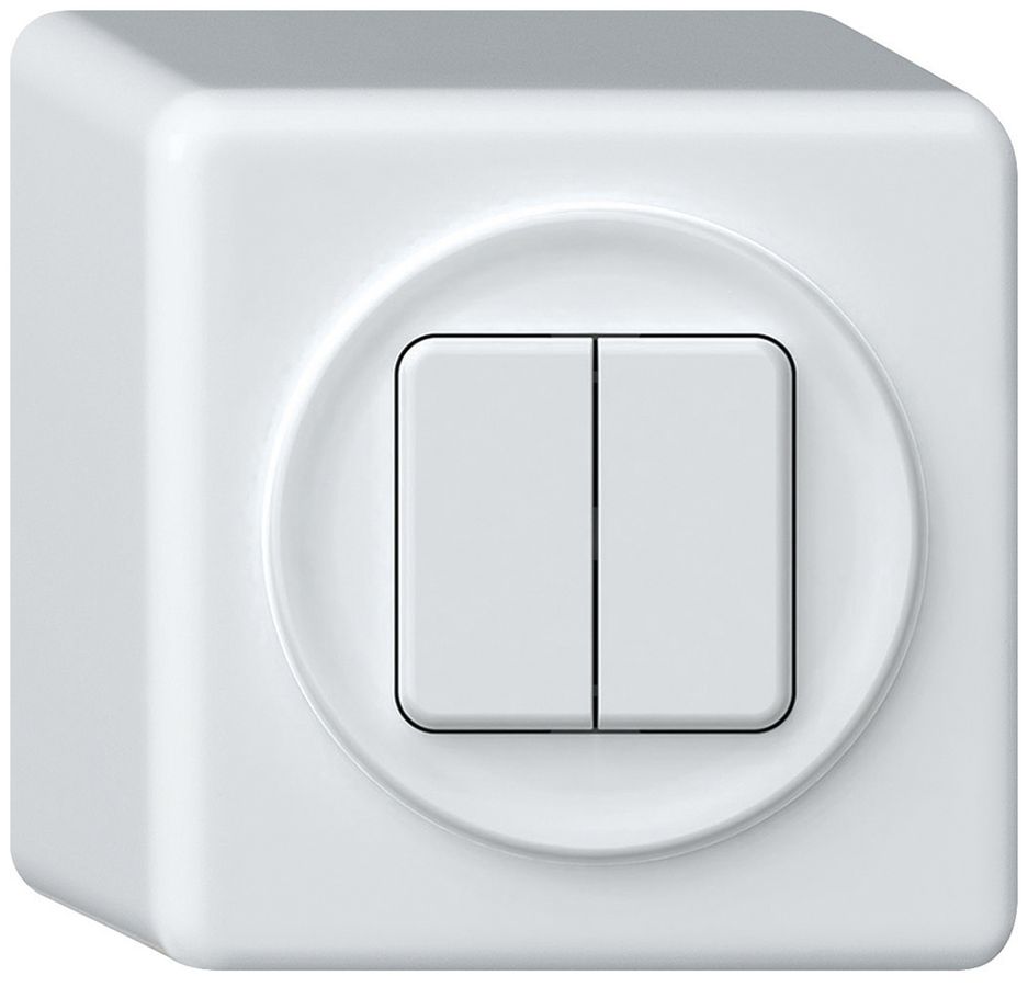 Pulsante KNX AP origin 2×tasti bianco