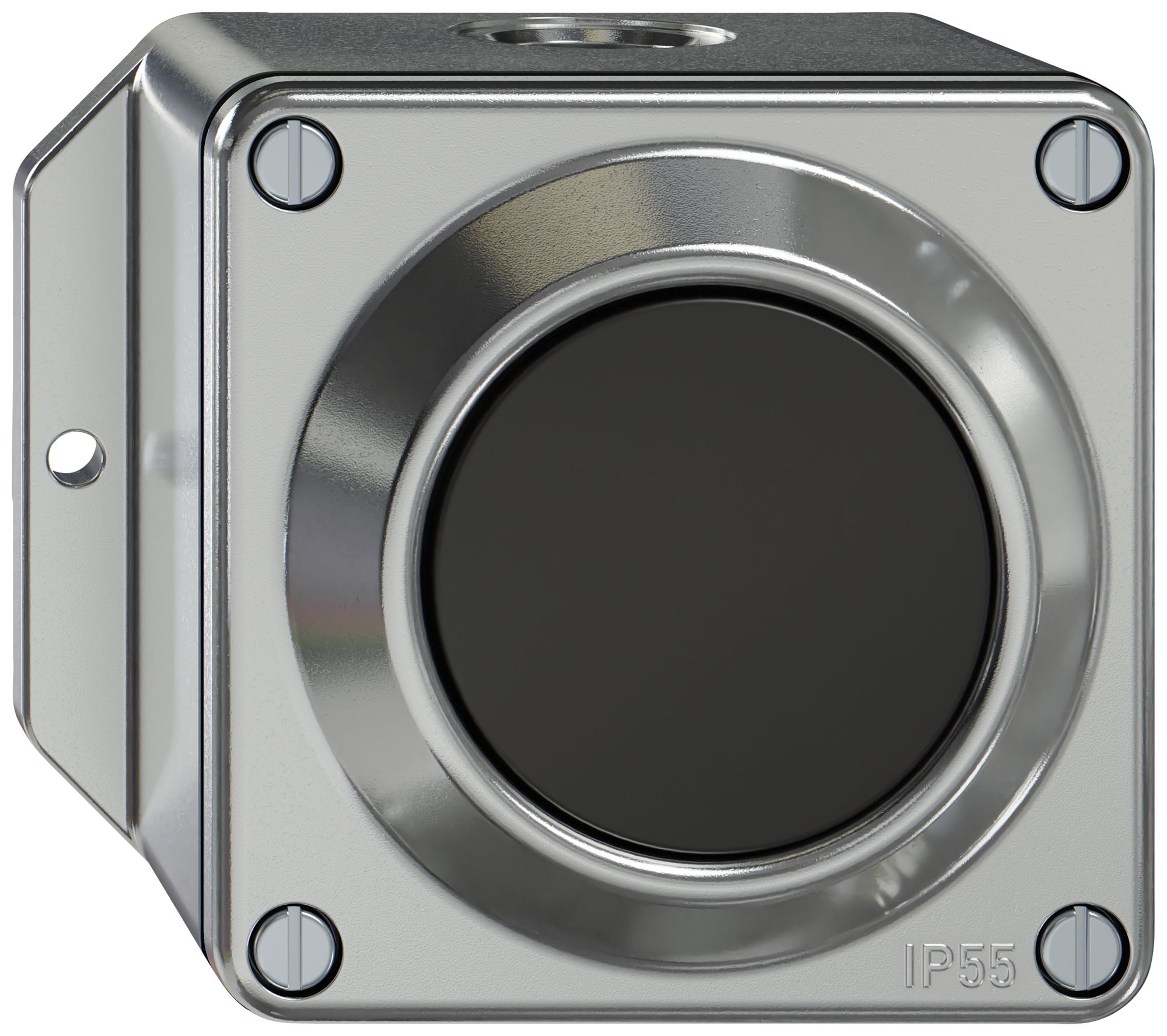 AP-Druckschalter ELEMENT SNAPFIX® Sch3/2L 16A 250V alu