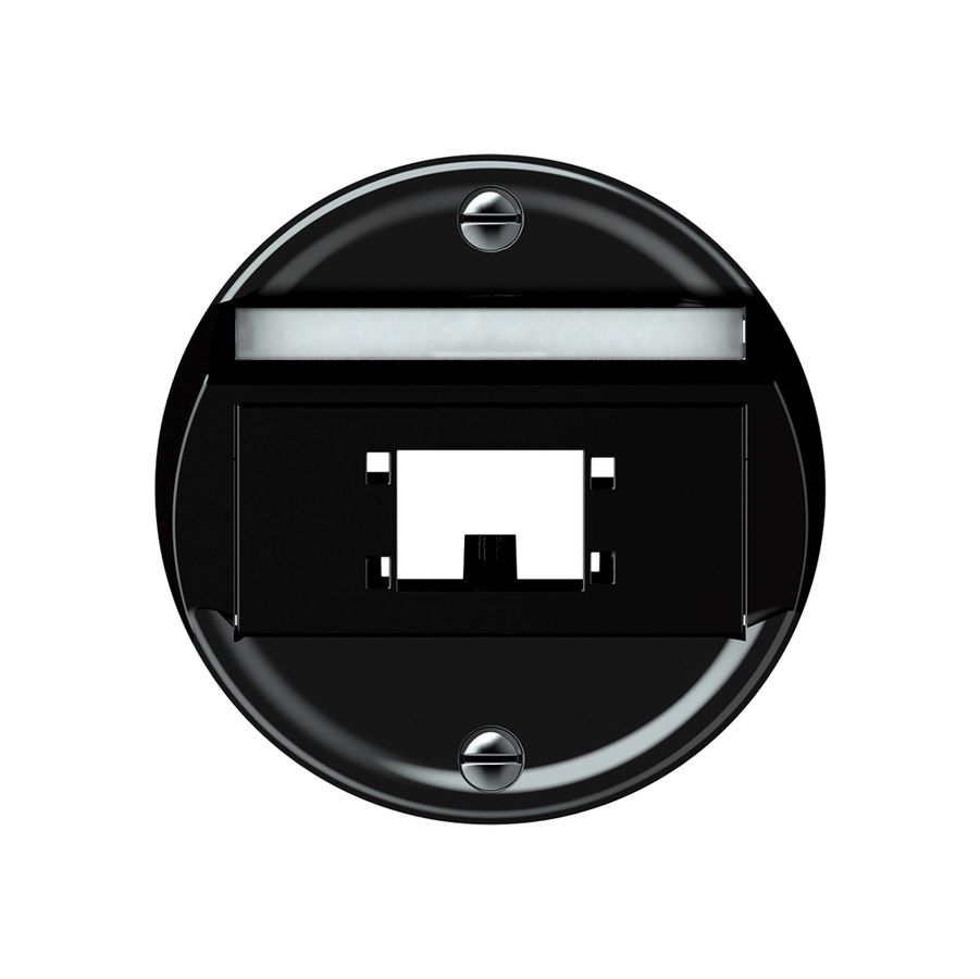 Kit frontale origin obliquo 1×modulo multimedia nero