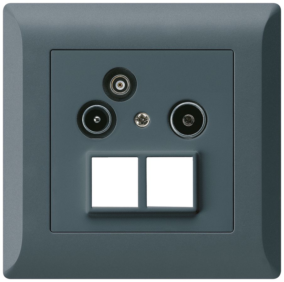 UP-Antennendose R/TV-Daten kallysto.line HMS 2GHz 11db anthrazit