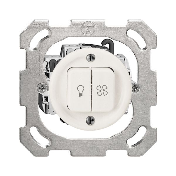 Interruttore INC per luce e ventilaz. FH 3/3/1L bianco