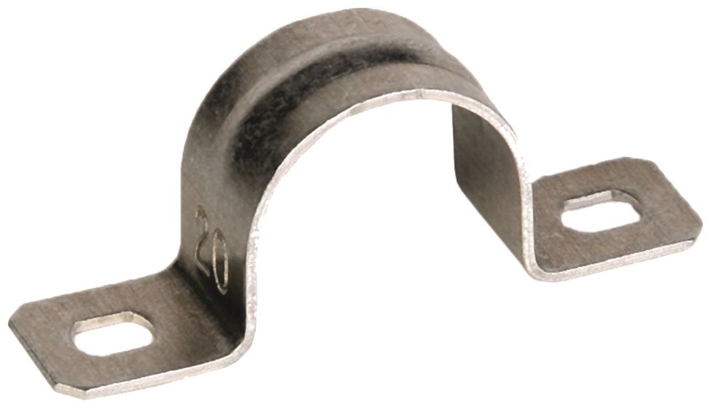 Brida 2 viti M25 alluminio