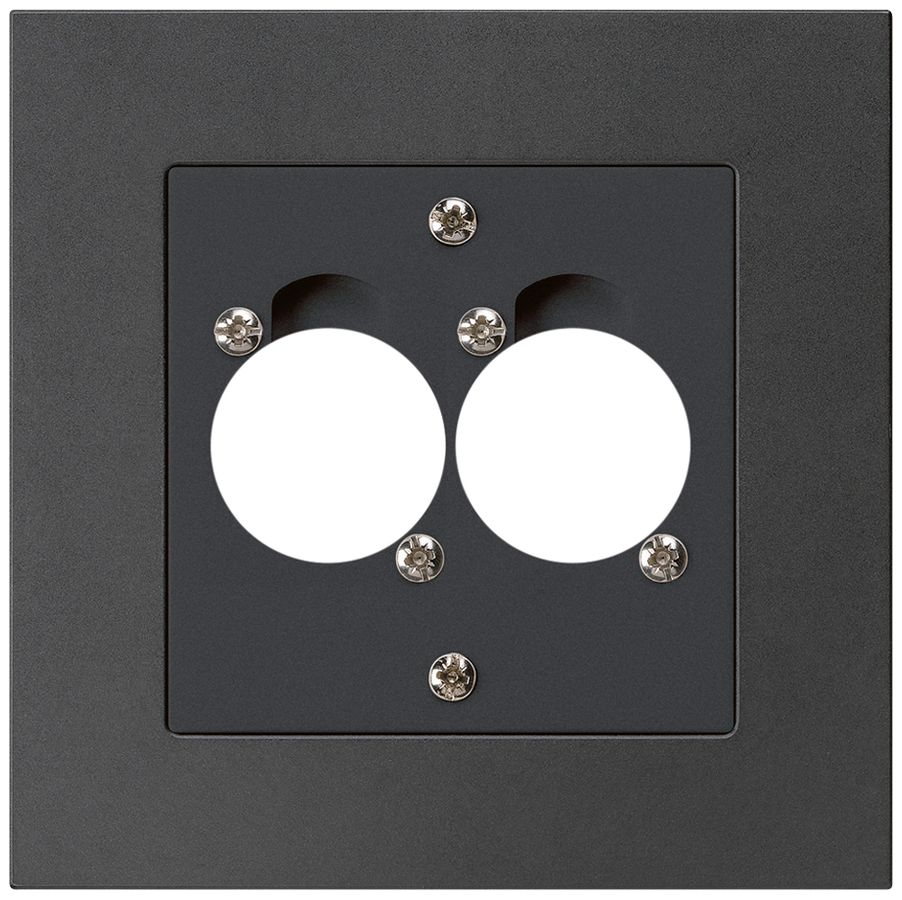 UP-Montageset für 2 XLR schwarz kallysto.pro