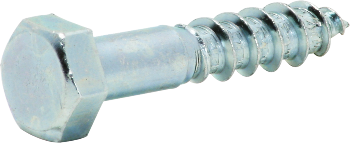 Vis à bois 6-pans 8×40mm DIN 571, fraisée, zinguée bleu