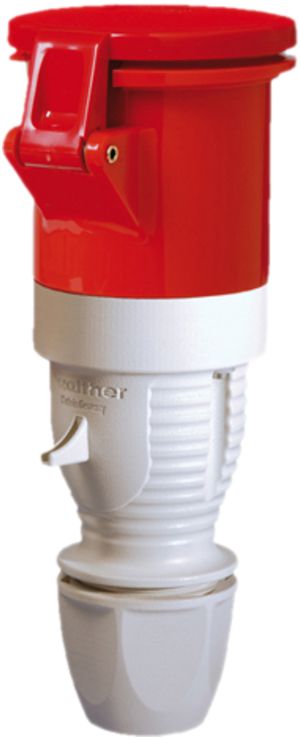 Prise mobile CEEtyp 5L 63A 6h IP44 avec presse-étoupe con.nick.