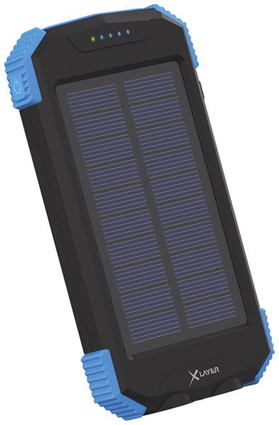 Powerbank XLayer PLUS SolarWireless 10000mAh USB-A ≤2.1A 150×77×22mm 265g
