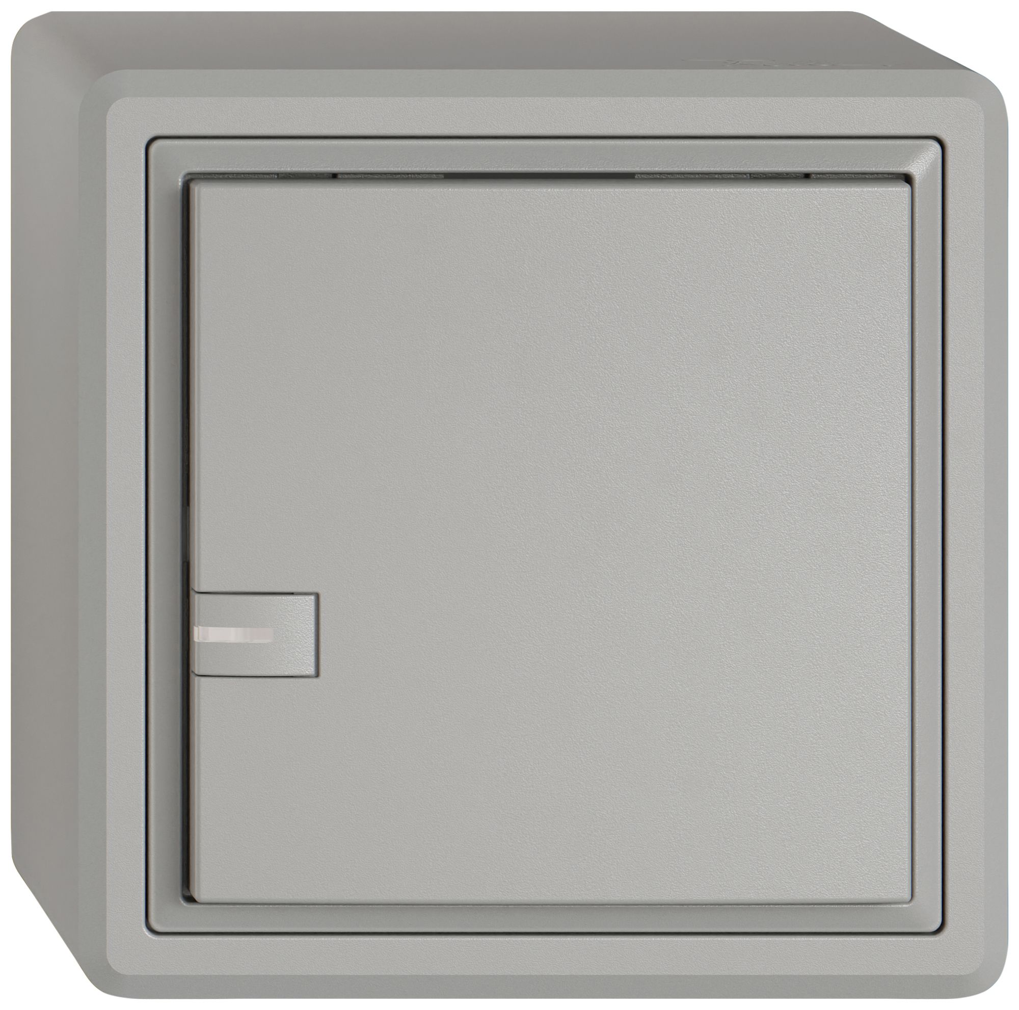 Poussoir universel AP EDIZIO.liv UNI SNAPFIX® a.LED RGB 1× comm.1T grc