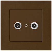 UP-Antennendose kallysto.pro R/TV 23dB 2GHz braun