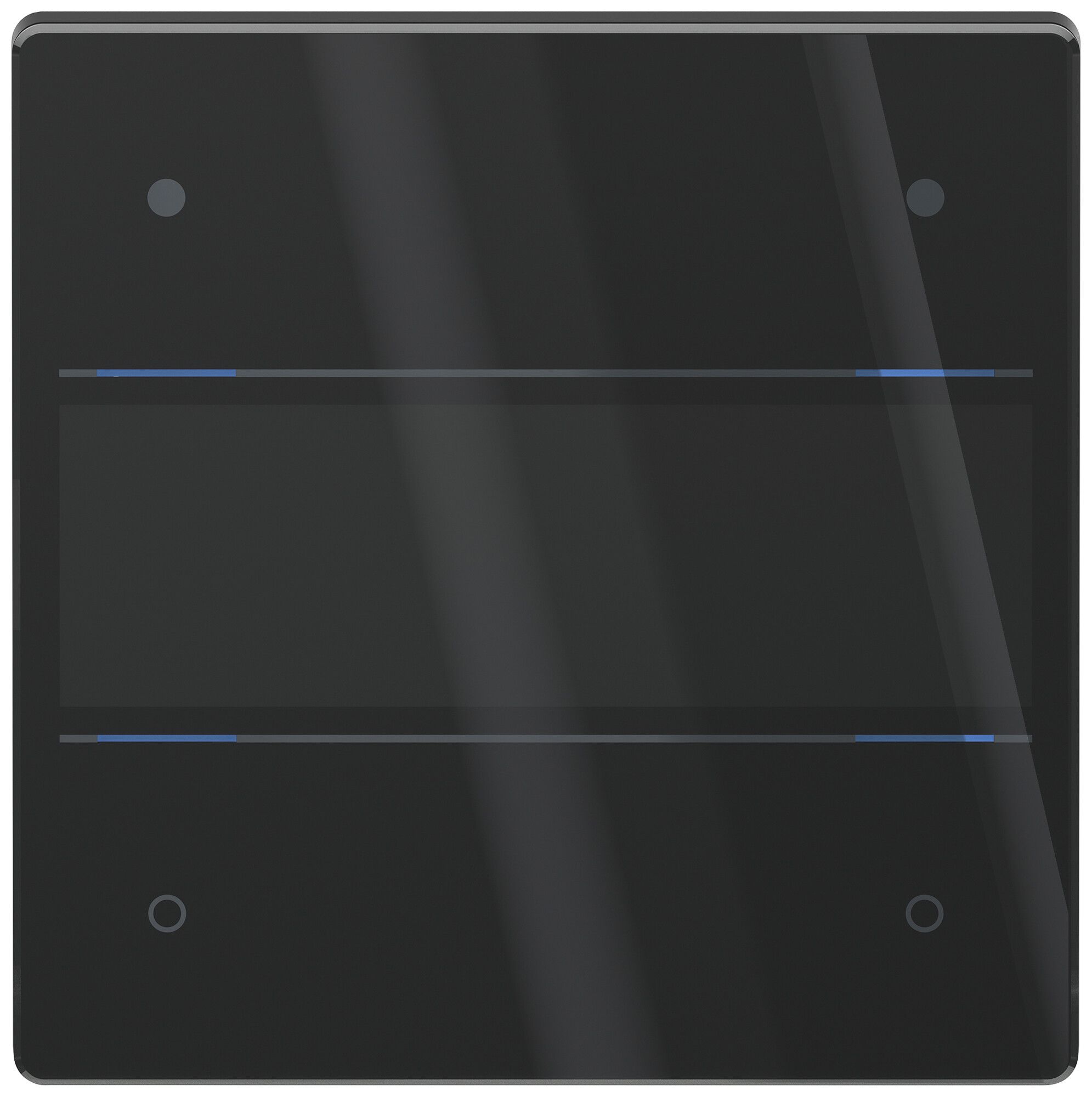 UP-Tastsensor KNX Theben iON 104 G LED Mit Beschriftungsfeld schwarz