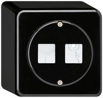 AP-Montageset HMS basico für 2 Module schwarz