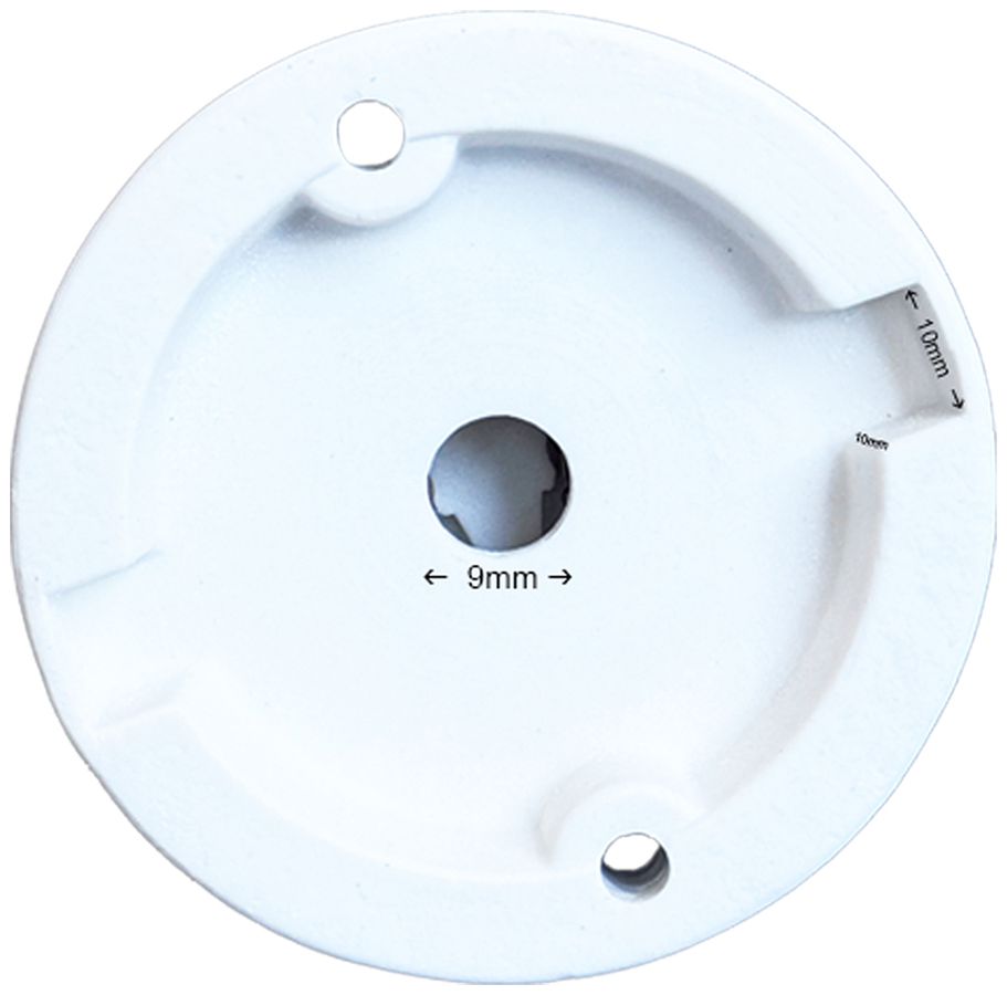 Fassung Elektrogros Deckenfassung E27 250V 4A Ø75×65mm Porzellan schwarz