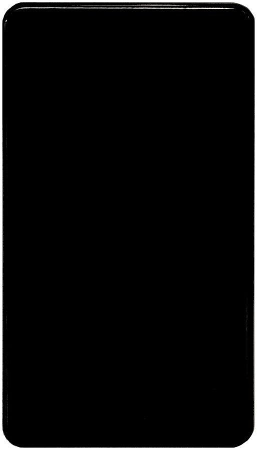 Placca di copertura 2×II senza foro nero