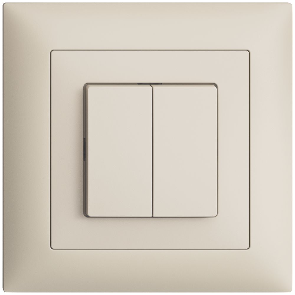 UP-Taster EDIZIOdue 2×A-R/1P crema