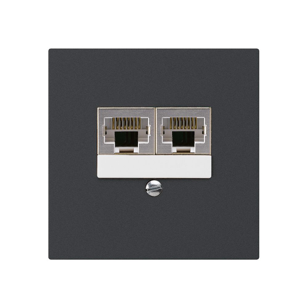 Scatola INC kallysto 2×RJ45s separato CUC nero