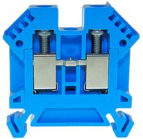 Morsetto di passaggio componibile WZ Ex 0.5…6mm² 41A 1000V vite 2×1 DIN 35mm bl