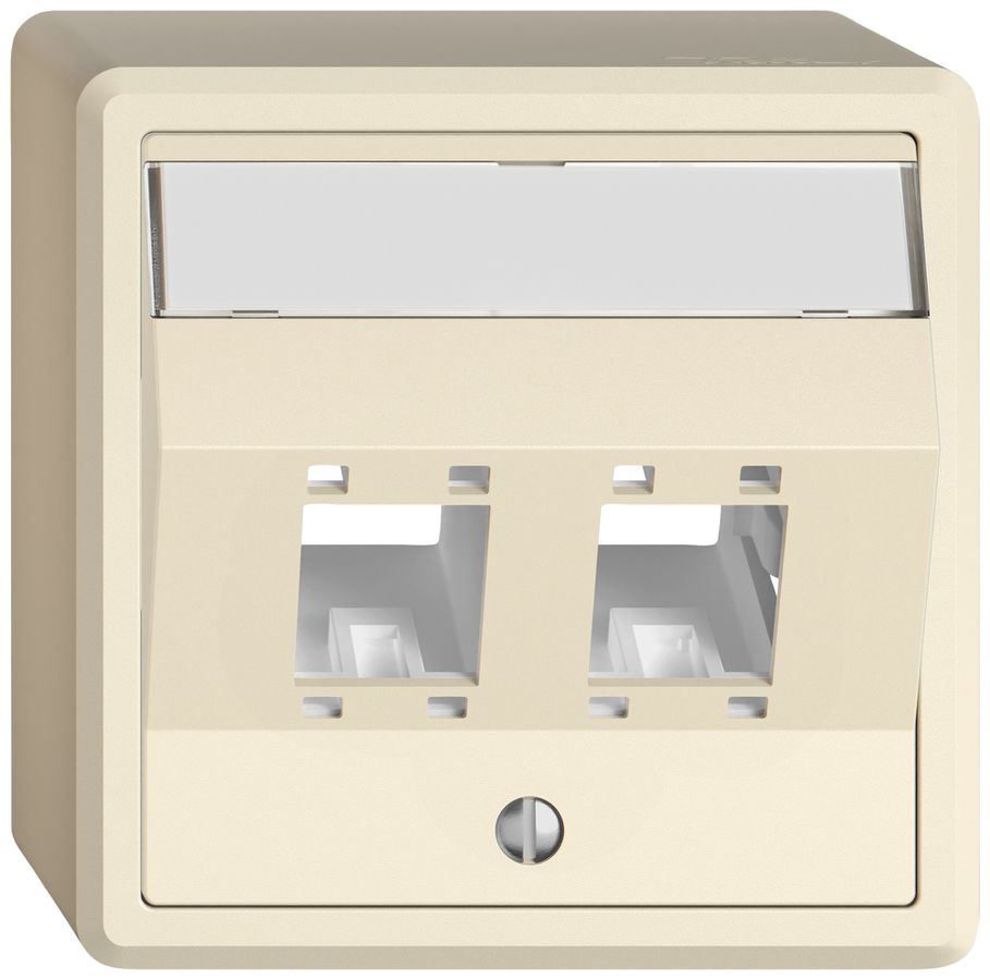 AP-Montageset EDIZIO.liv SNAPFIX® für freenet Kat.5e/6 Adapter 2× cr