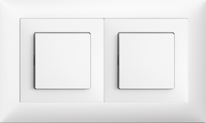 UP-Kombination Edue 1x2, Schalter 3/1 + Schalter 3/1 ws