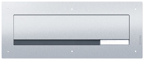 Placca bucalettere Siedle Classic 1 modulo argento 466×185mm