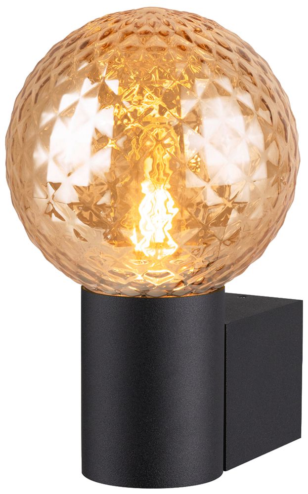 Applique SLV VARYT E14 1×6W IP44 VAR 119×60×80mm noir