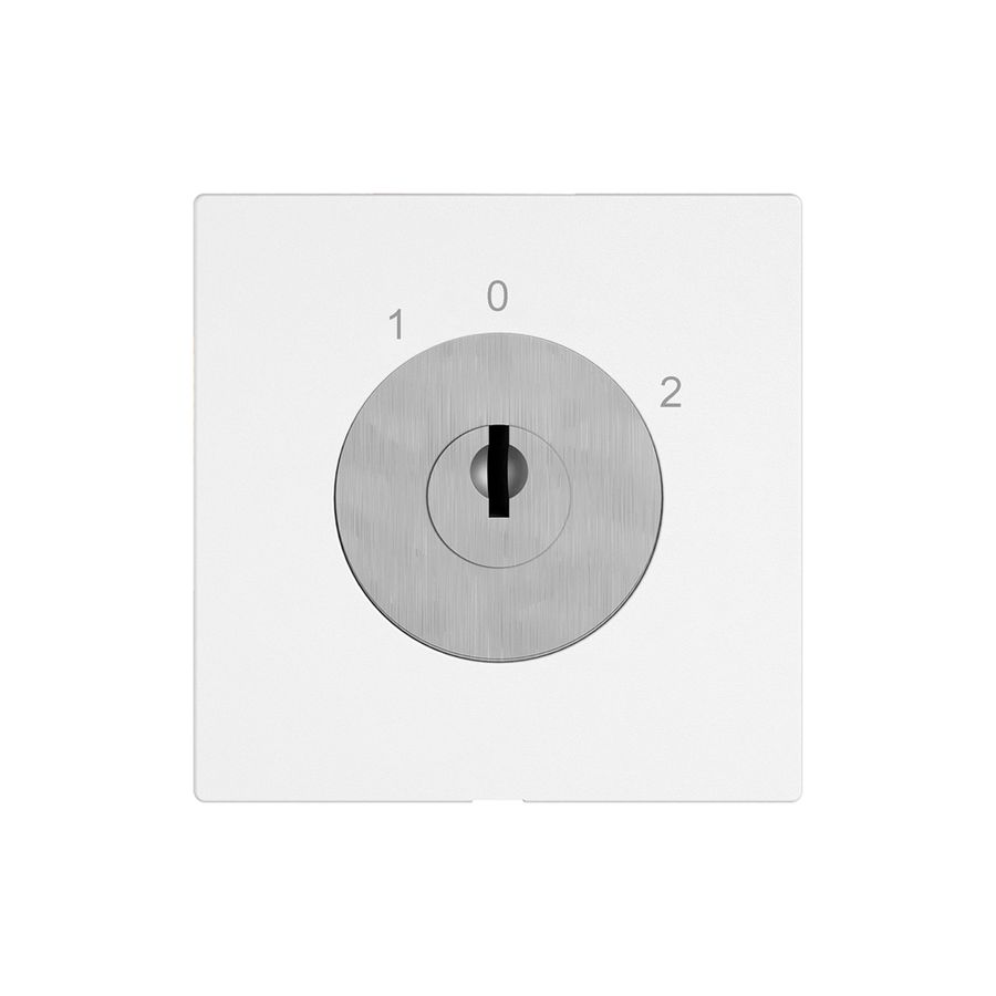 Interruttore a chiave EDIZIO.liv c.KABA 1007F/631984 c.1×ritiro 2P 1-0-2 67mm bi