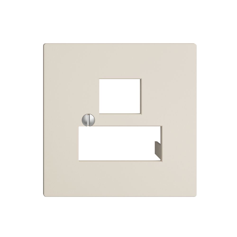 Frontplatte 3×RJ45 EDIZIOdue crema, R&M swissline