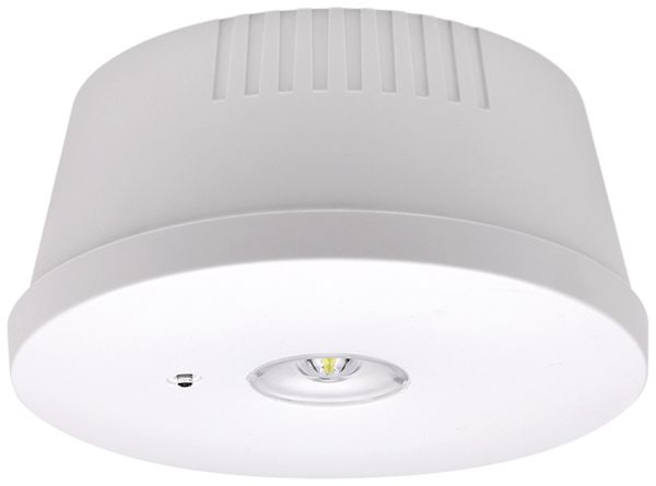 Notleuchte ESYLUX ELH-2 1.5W 120lm 6000K 3h Ø123×57.5mm weiss