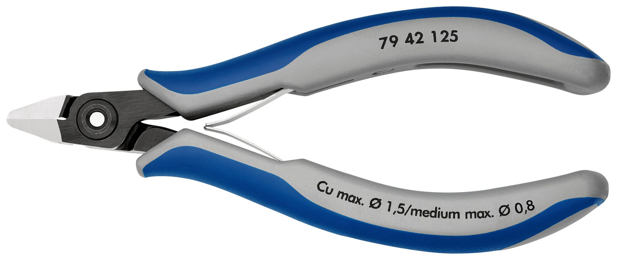 Tronchese KNIPEX 125mm, 64HRC, Ø0.1…1.5mm/Ø0.8mm