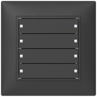 Sensore pulsante INC SIDUS KNX Design tipo B, 4/8, antracite