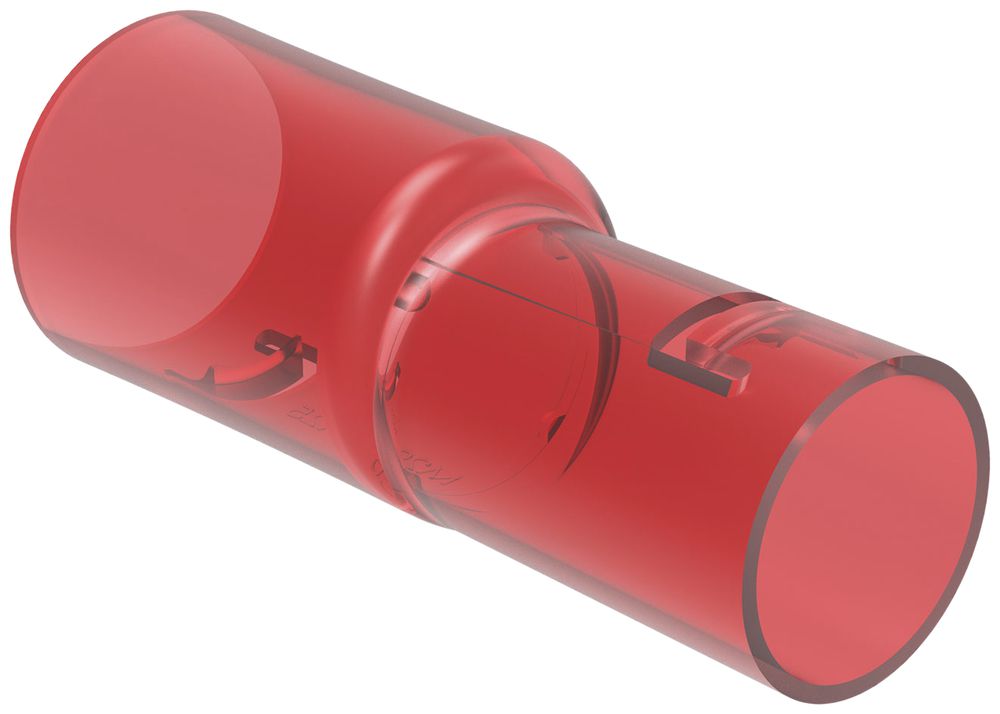 Manchon de passage Spotbox M20/25 rouge transparent