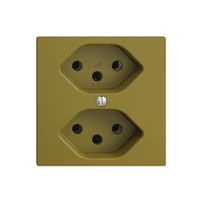 UP-Steckdose EDIZIOdue 2×T13 olive