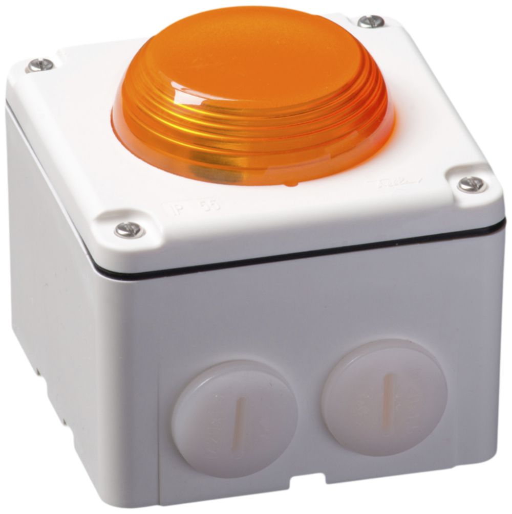 Lampe flash Hugentobler type 18 NAP 230VAC jaune